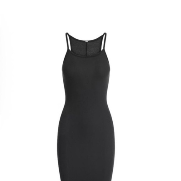 SKIMS Dresses & Skirts - SKIMS Black Slim Maxi Dress with Spaghetti Straps